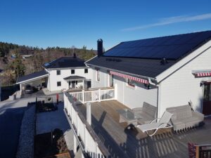 Installerade solceller i Alingsås